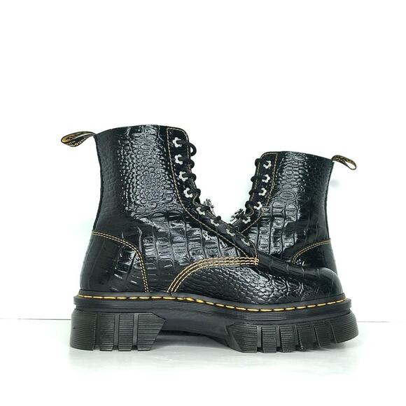 NEW Dr Martens Heaven Marc Jacobs Croco Platform Audrick Boots Women’s 10 Shoes - Picture 5 of 14
